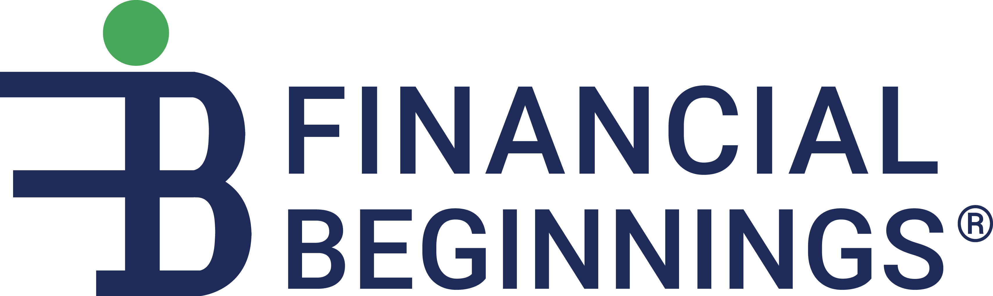 Financial Beginnings logo in blue